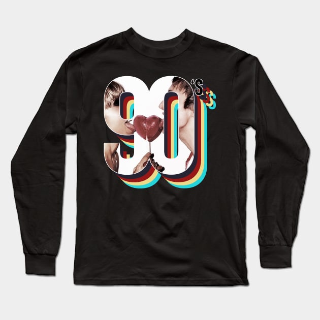 90s Collector Ibiza design Long Sleeve T-Shirt by BACK TO THE 90´S